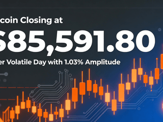 Bitcoin Closes at $85,591.80 After Volatile Day with 1.03% Amplitude