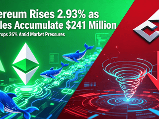 Ethereum Rises 2.93% as Whales Accumulate $241 Million, Solana Drops 26% Amid Market Pressures