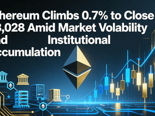 Ethereum Climbs 0.7% to Close at $3,028 Amid Market Volatility and Institutional Accumulation