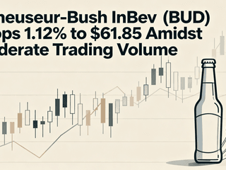 Anheuser-Busch InBev (BUD) Drops 1.12% to $61.85 Amidst Moderate Trading Volume
