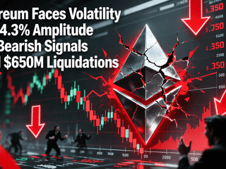 Ethereum Faces Volatility with 4.3% Amplitude and Bearish Signals Amid $650M Liquidations