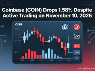 Coinbase (COIN) Drops 1.58% Despite Active Trading on November 10, 2025