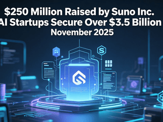$250 Million Raised by Suno Inc. as AI Startups Secure Over $3.5 Billion in November 2025