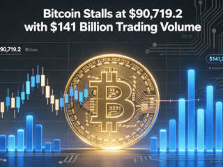 Bitcoin Stalls at $90,719.2 with $141 Billion Trading Volume