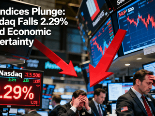 US Indices Plunge: Nasdaq Falls 2.29% Amid Economic Uncertainty