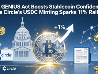 US GENIUS Act Boosts Stablecoin Confidence as Circle's USDC Minting Sparks 11% Rally