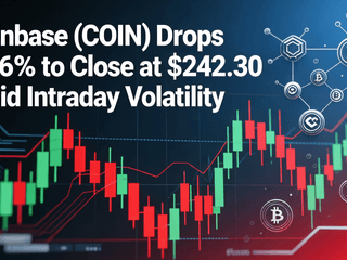Coinbase (COIN) Drops 2.26% to Close at $242.30 Amid Intraday Volatility