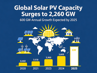 Global Solar PV Capacity Surges to 2,260 GW with 600 GW Annual Growth Expected by 2025
