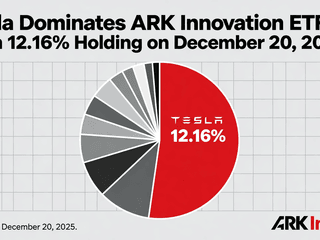 Tesla Dominates ARK Innovation ETF with 12.16% Holding on December 20, 2025