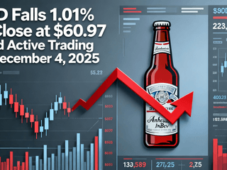 BUD Falls 1.01% to Close at $60.97 Amid Active Trading on December 4, 2025