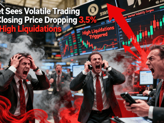 Market Sees Volatile Trading with Closing Price Dropping 3.5% Amid High Liquidations