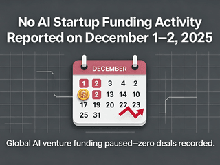 No AI Startup Funding Activity Reported on December 1-2, 2025