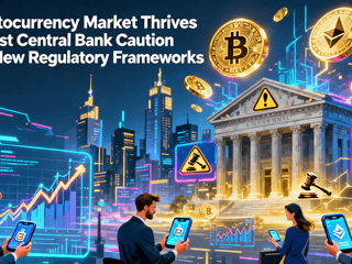 Cryptocurrency Market Thrives Amidst Central Bank Caution and New Regulatory Frameworks