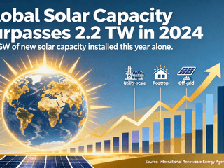 Global Solar Capacity Surges Past 2.2 TW in 2024 with 600 GW Installed