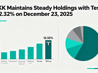 ARKK Maintains Steady Holdings with Tesla at 12.32% on December 23, 2025