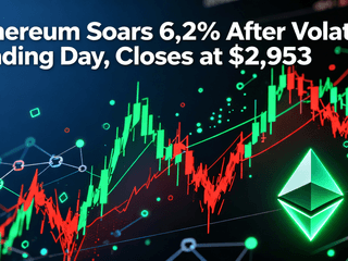Ethereum Soars 6.2% After Volatile Trading Day, Closes at $2,953
