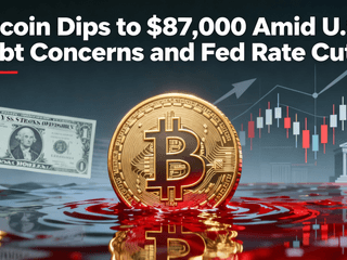 Bitcoin Dips to $87,000 Amid U.S. Debt Concerns and Fed Rate Cut