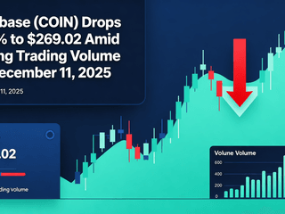 Coinbase (COIN) Drops 2.21% to $269.02 Amid Strong Trading Volume on December 11, 2025