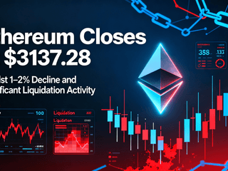 Ethereum Closes at $3137.28 Amidst 1-2% Decline and Significant Liquidation Activity