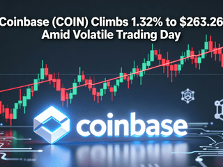 Coinbase (COIN) Climbs 1.32% to $263.26 Amid Volatile Trading Day