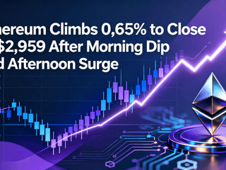 Ethereum Climbs 0.65% to Close at $2,959 After Morning Dip and Afternoon Surge