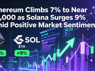 Ethereum Climbs 7% to Near $3,000 as Solana Surges 9% Amid Positive Market Sentiment