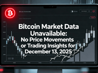 Bitcoin Market Data Unavailable: No Price Movements or Trading Insights for December 13, 2025