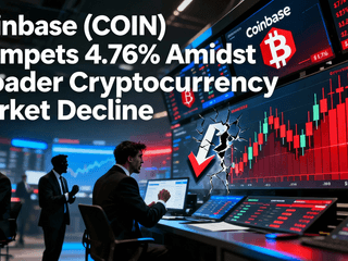 Coinbase (COIN) Plummets 4.76% Amidst Broader Cryptocurrency Market Decline
