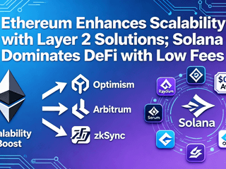 Ethereum Enhances Scalability with Layer 2 Solutions; Solana Dominates DeFi with Low Fees