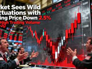 Market Sees Wild Fluctuations with Closing Price Down 2.5% Amid High Trading Volume