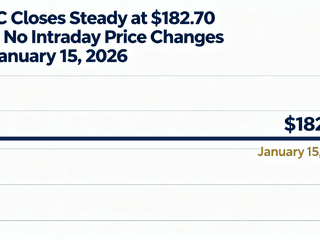 MMC Closes Steady at $182.70 with No Intraday Price Changes on January 15, 2026