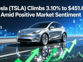 Tesla (TSLA) Climbs 3.10% to $451.67 Amid Positive Market Sentiment