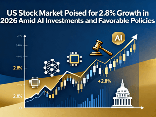 US Stock Market Poised for 2.8% Growth in 2026 Amid AI Investments and Favorable Policies