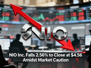 NIO Inc. Falls 2.56% to Close at $4.56 Amidst Market Caution
