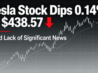 Tesla Stock Dips 0.14% to $438.57 Amid Lack of Significant News