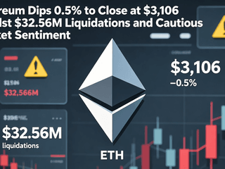 Ethereum Dips 0.5% to Close at $3,106 Amidst $32.56M Liquidations and Cautious Market Sentiment