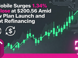 T-Mobile Surges 1.34% to Close at $200.56 Amid New Plan Launch and Debt Refinancing
