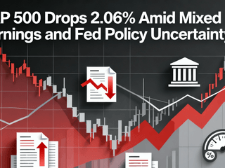 S&P 500 Drops 2.06% Amid Mixed Earnings and Fed Policy Uncertainty