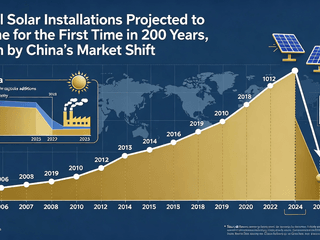 Global Solar Installations Projected to Decline for the First Time in 20 Years, Driven by China's Market Shift