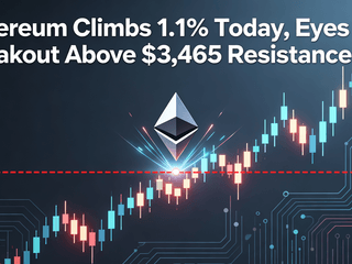 Ethereum Climbs 1.1% Today, Eyes Breakout Above $3,465 Resistance