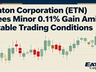 Eaton Corporation (ETN) Sees Minor 0.11% Gain Amid Stable Trading Conditions