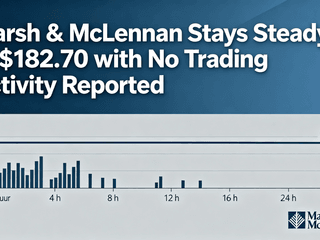 Marsh & McLennan Stays Steady at $182.70 with No Trading Activity Reported