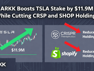 ARKK Boosts TSLA Stake by $11.9M While Cutting CRSP and SHOP Holdings