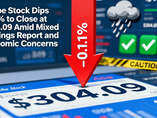 Adobe Stock Dips 0.11% to Close at $304.09 Amid Mixed Earnings Report and Economic Concerns