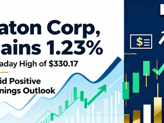 Eaton Corp Gains 1.23% with Intraday High of $330.17 Amid Positive Earnings Outlook