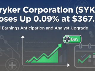 Stryker Corporation (SYK) Closes Up 0.09% at $367.54 Amid Earnings Anticipation and Analyst Upgrade