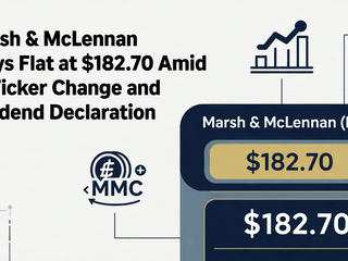 Marsh & McLennan Stays Flat at $182.70 Amid Ticker Change and Dividend Declaration