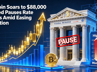 Bitcoin Soars to $88,000 as Fed Pauses Rate Hikes Amid Easing Inflation