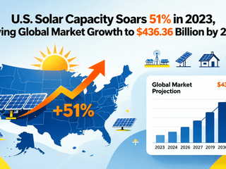 U.S. Solar Capacity Soars 51% in 2023, Driving Global Market Growth to $436.36 Billion by 2032