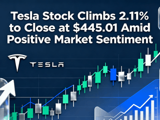 Tesla Stock Climbs 2.11% to Close at $445.01 Amid Positive Market Sentiment